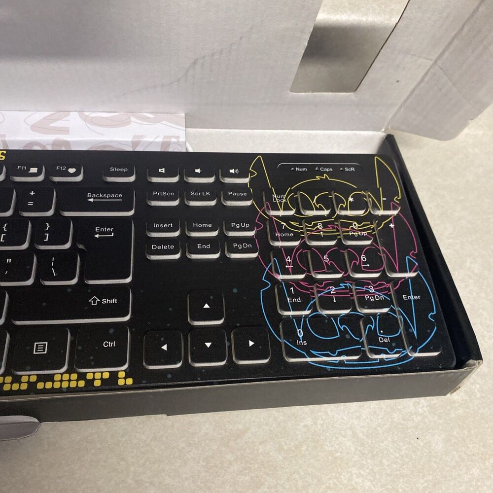 Disney Stitch Wireless Keyboard New In Box - Picture 2 of 11